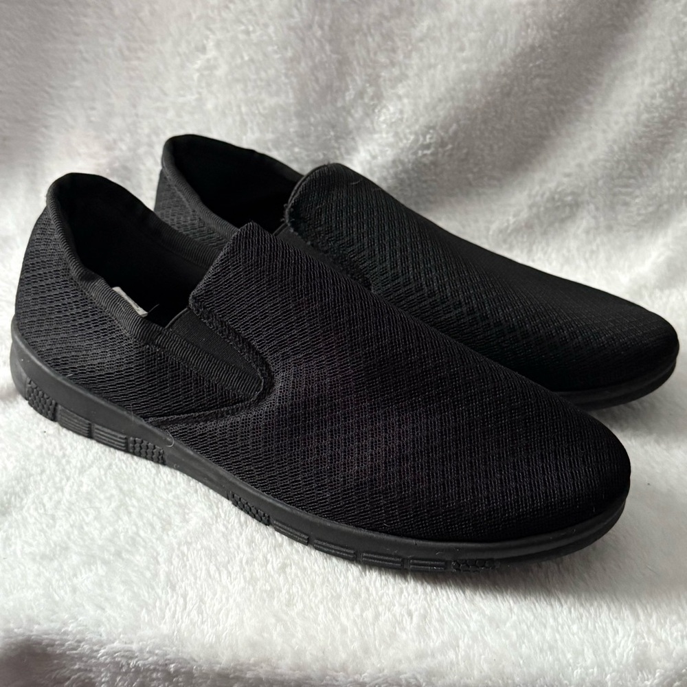 US Sports Comfort Men's Black Slip-On Shoes Size‎ 10 Loafers